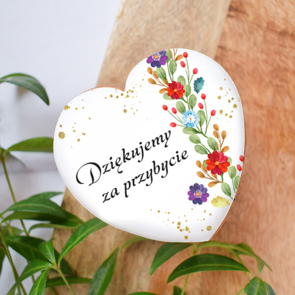 Pierwsza Komunia Święta / Chrzest / Podziękowanie - Serduszko kwiaty