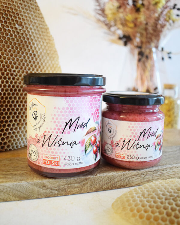 Miód z Wiśnią - Apisfera Pasieki Rodziny Czajkowskich